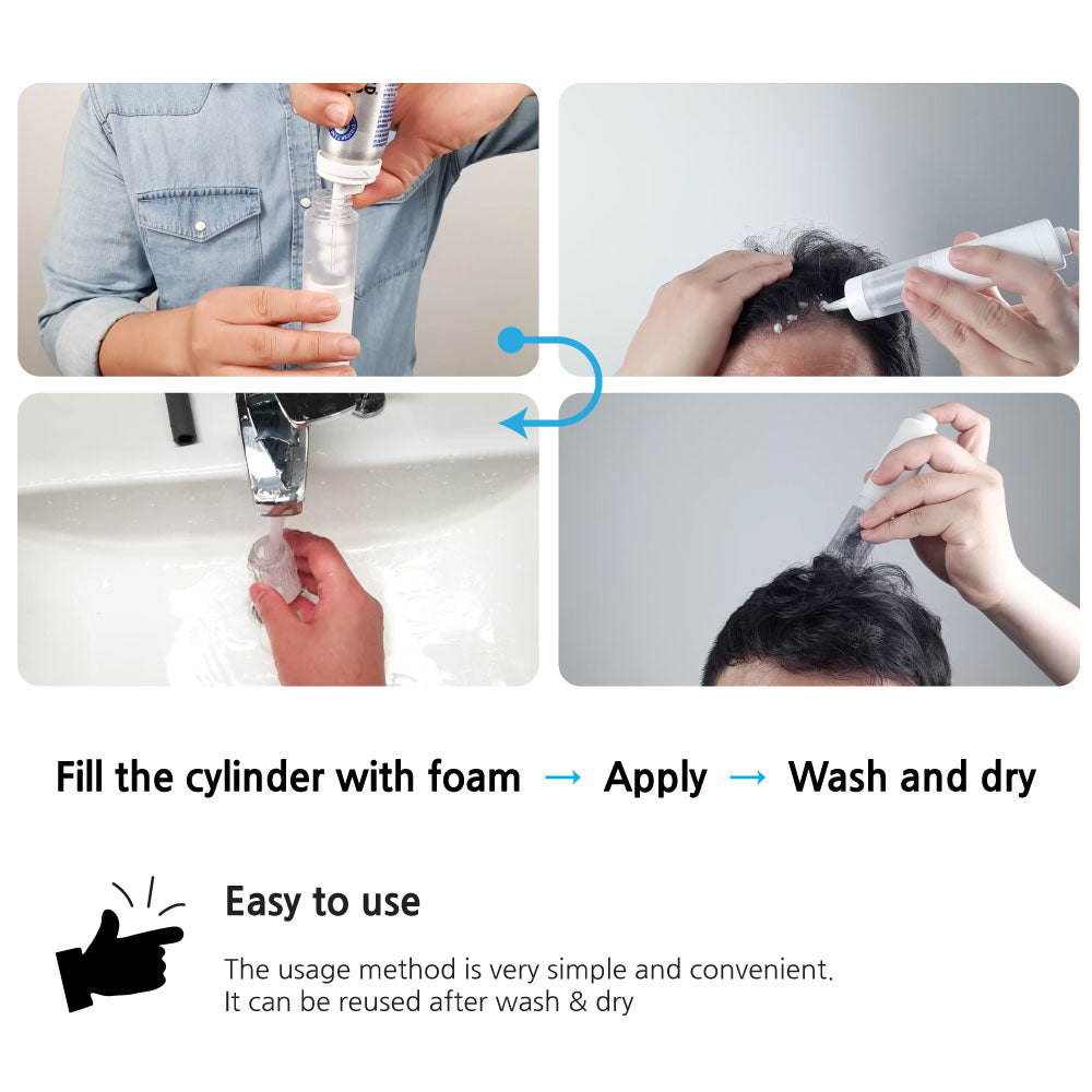 Minoxidil Foam Applicator, Scalp Applicator, Foam type Hair Growth Serum Applicator